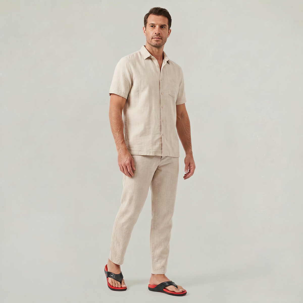 Kieran | Textured Footbed Flip-Flop Men Sandals