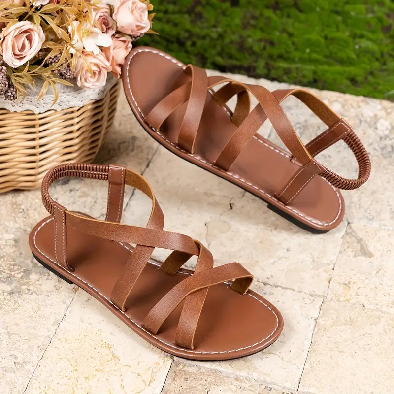 Luna | Criss-Cross Flat Women Summer Sandals
