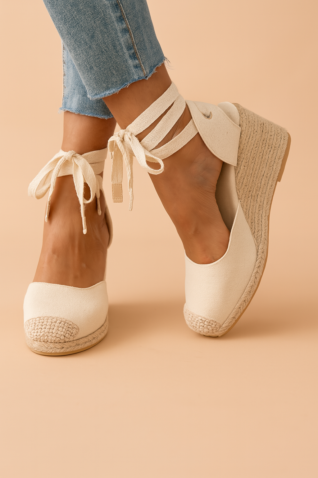 Maja | Espadrille Wedge Ankle-Tie Women Summer Sandals