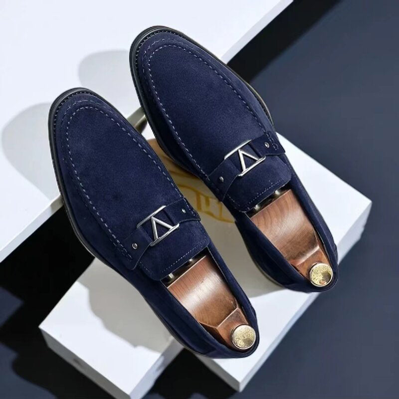 Alexander | Suede Buckle Formal Men Loafers