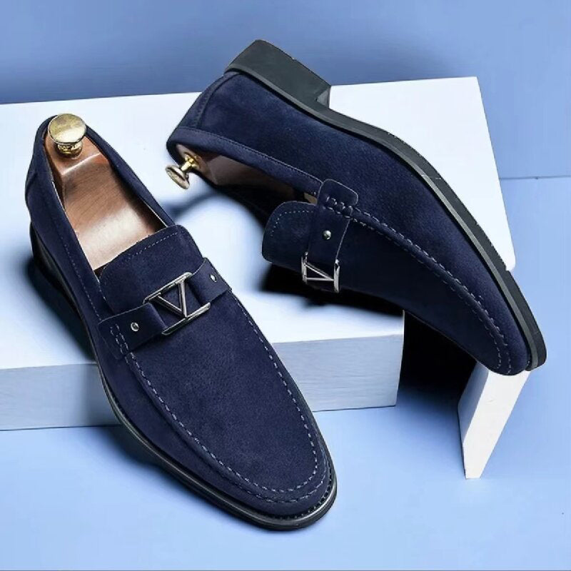 Alexander | Suede Buckle Formal Men Loafers