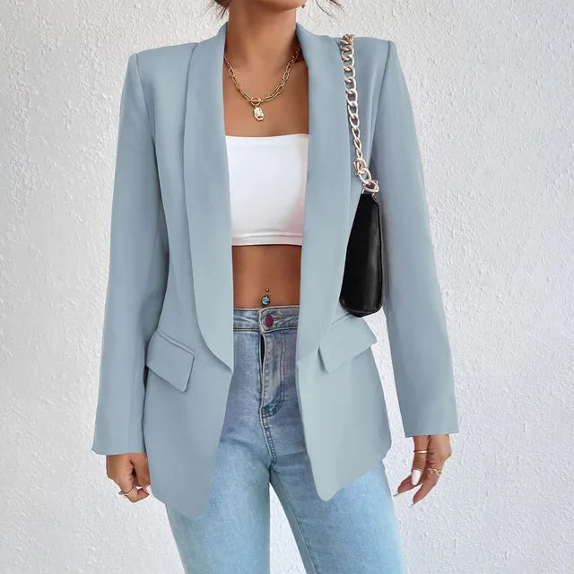 Clementine | Cotton-Linen Long-Sleeve Women Blazer