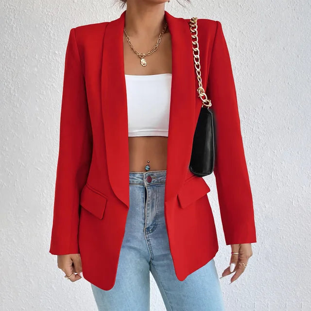 Clementine | Cotton-Linen Long-Sleeve Women Blazer