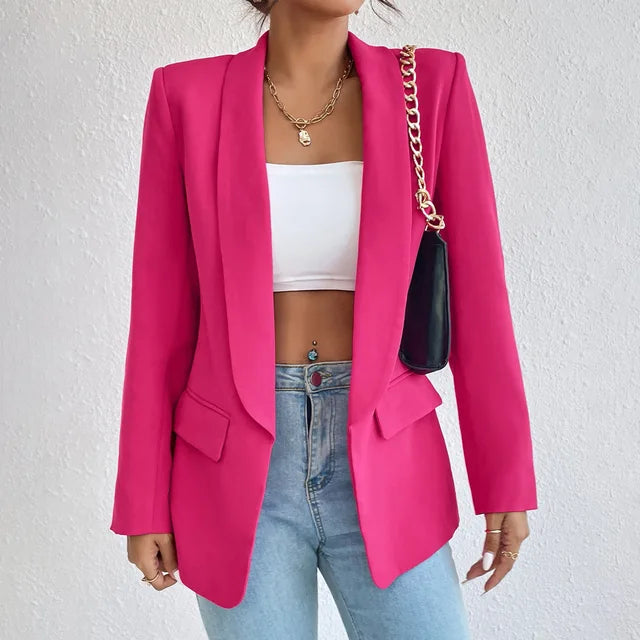 Clementine | Cotton-Linen Long-Sleeve Women Blazer
