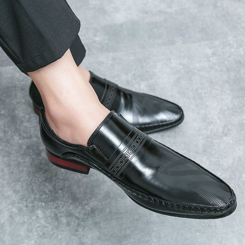 Lucas | Pointed-Toe Hand-Stitched Leather Men Loafers