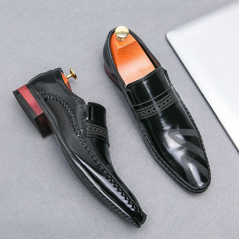 Lucas | Pointed-Toe Hand-Stitched Leather Men Loafers