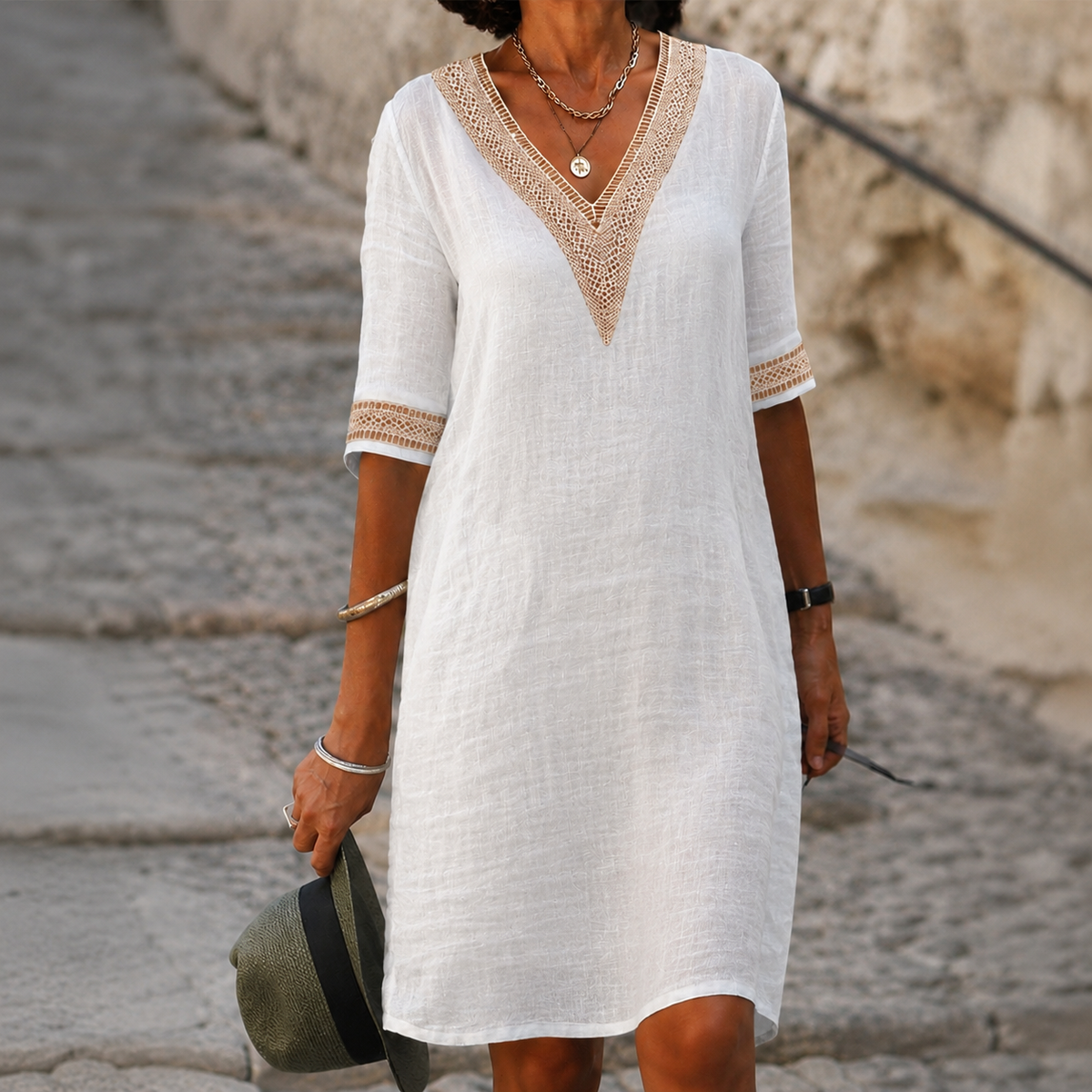 Diana | Breathable Linen Everyday Dress for Summer