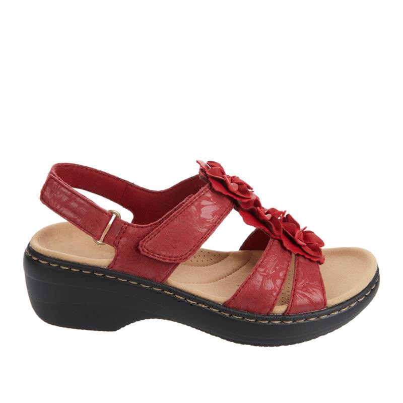 Amelia | Floral Low Wedge Women Summer Sandals