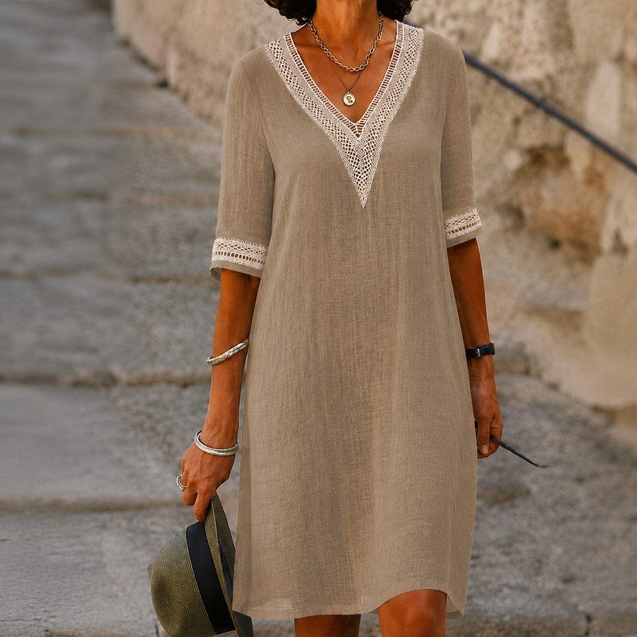 Diana | Breathable Linen Everyday Dress for Summer