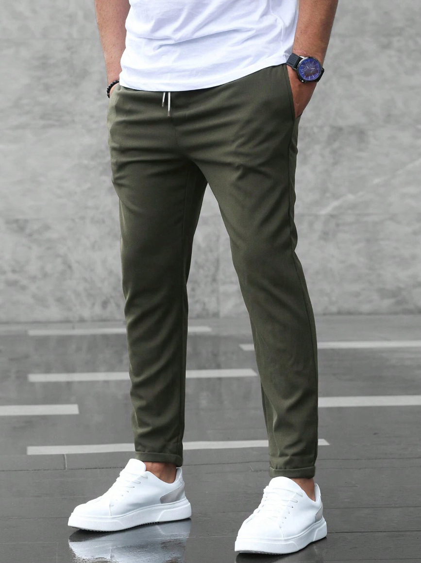 Dominic | Modern-Fit Stretch Men Trousers