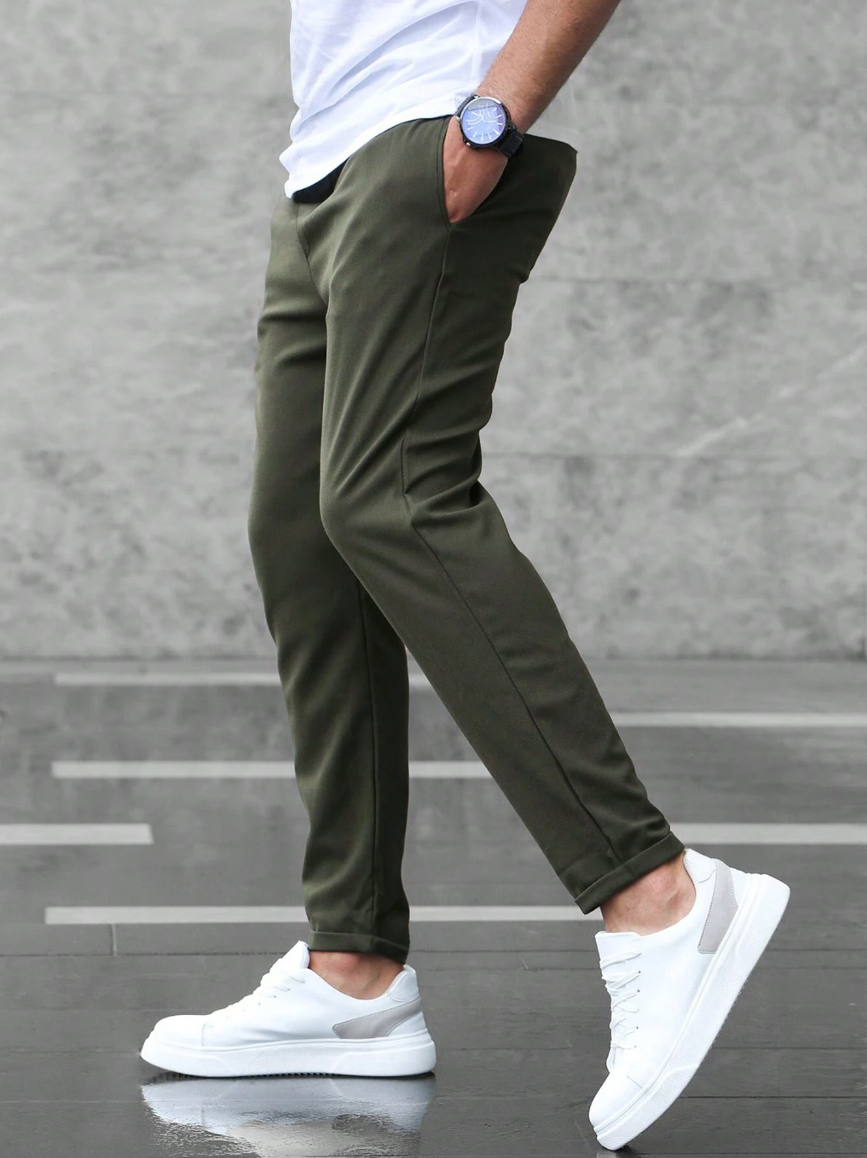 Dominic | Modern-Fit Stretch Men Trousers