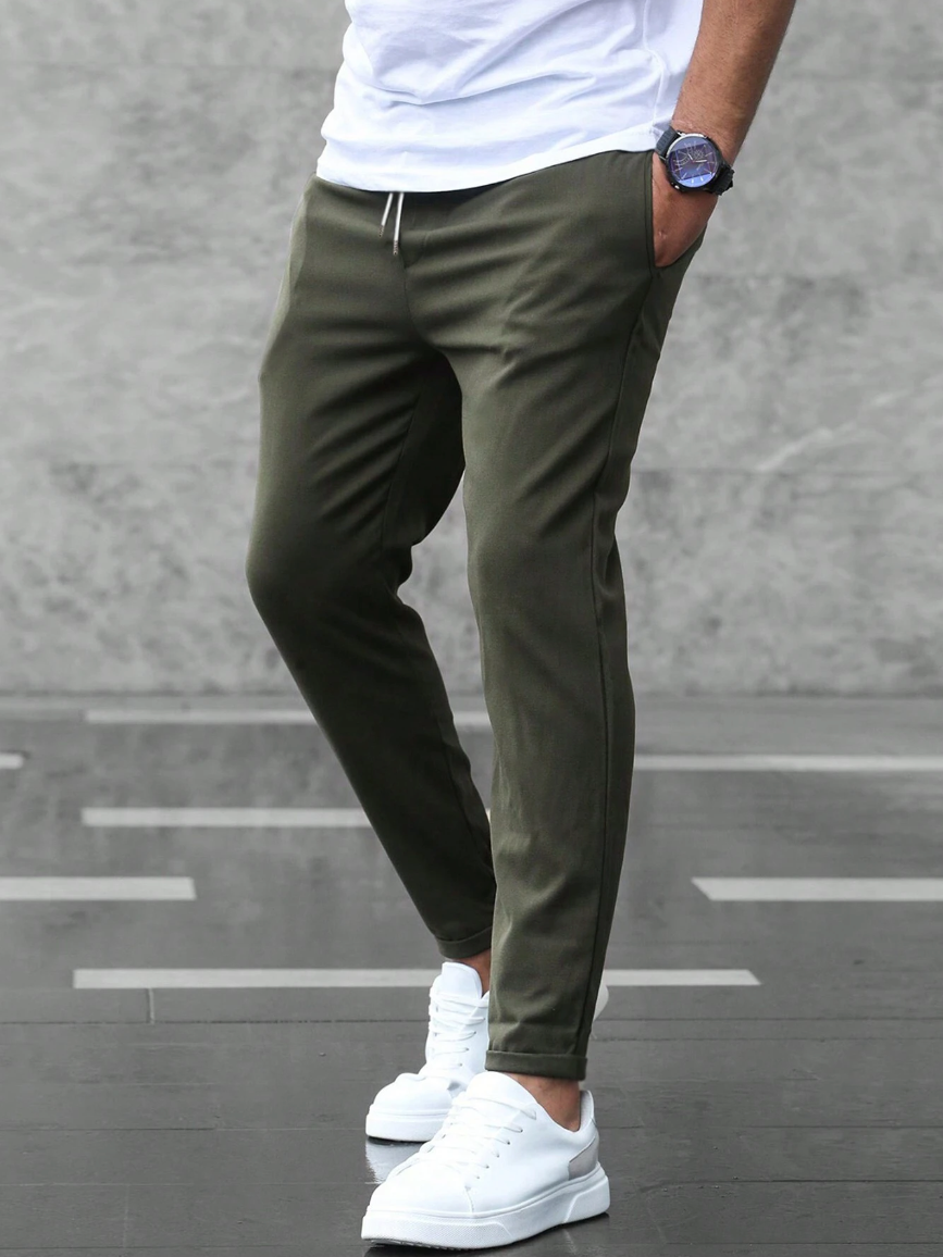 Dominic | Modern-Fit Stretch Men Trousers