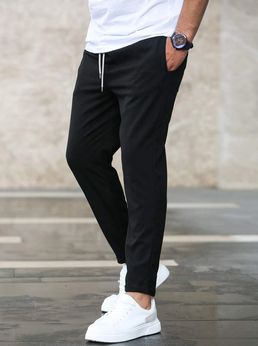 Dominic | Modern-Fit Stretch Men Trousers