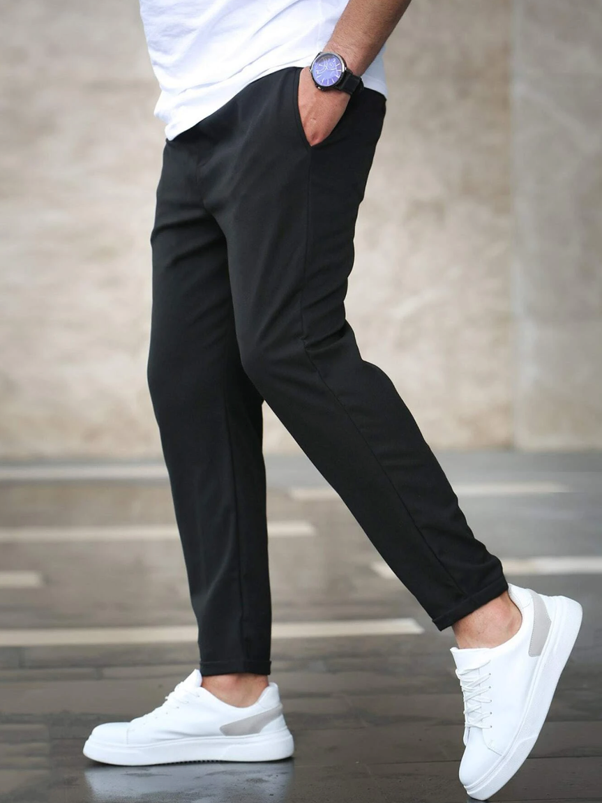 Dominic | Modern-Fit Stretch Men Trousers