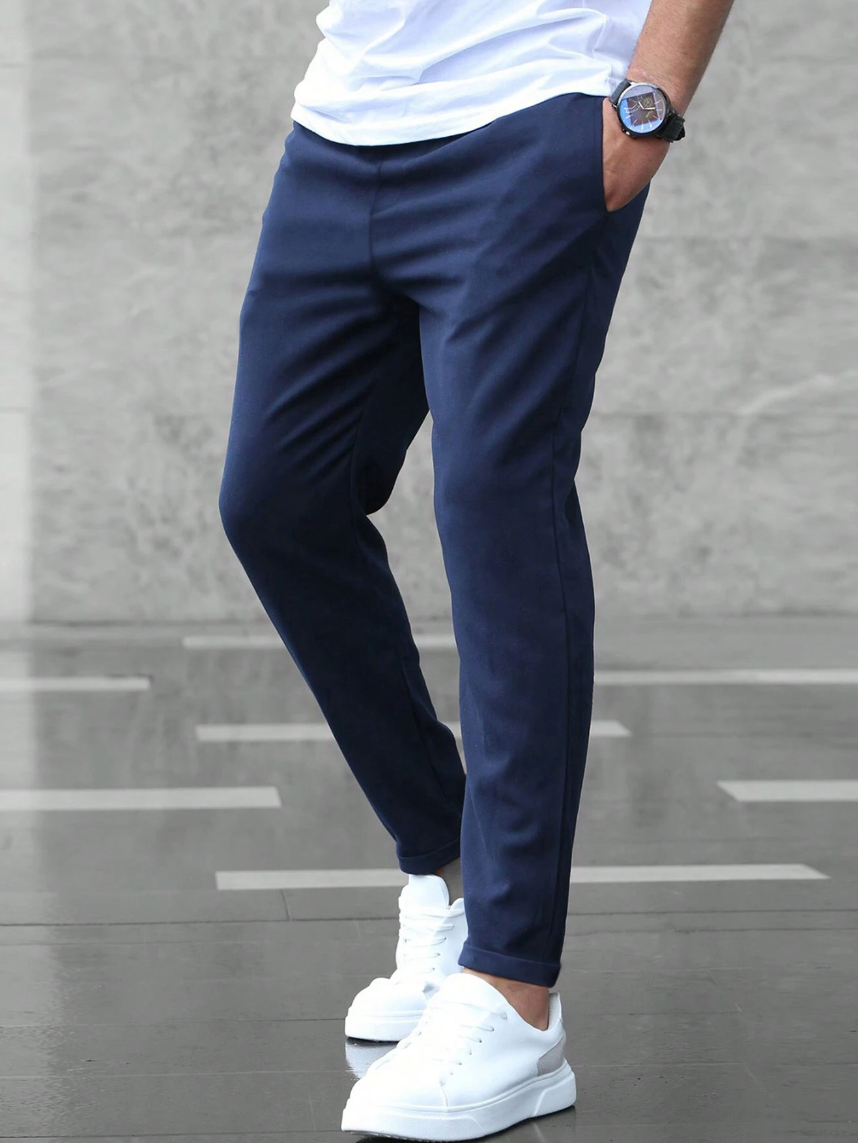 Dominic | Modern-Fit Stretch Men Trousers