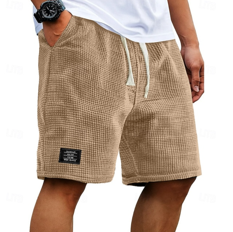 Mike | Breathable Waffle-Knit Men Shorts for Summer