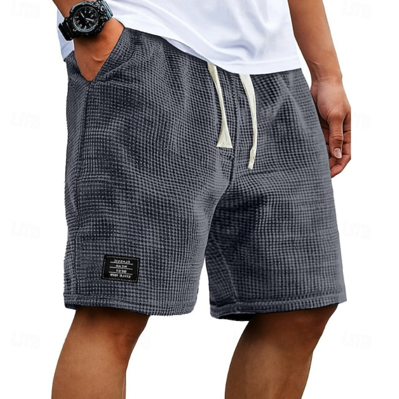 Mike | Breathable Waffle-Knit Men Shorts for Summer