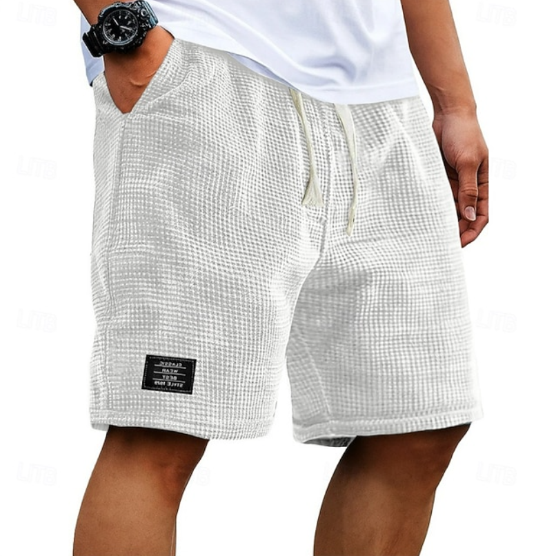 Mike | Breathable Waffle-Knit Men Shorts for Summer