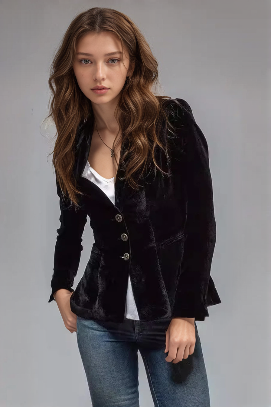 Florence | Fitted Linen Single-Button Women Blazer