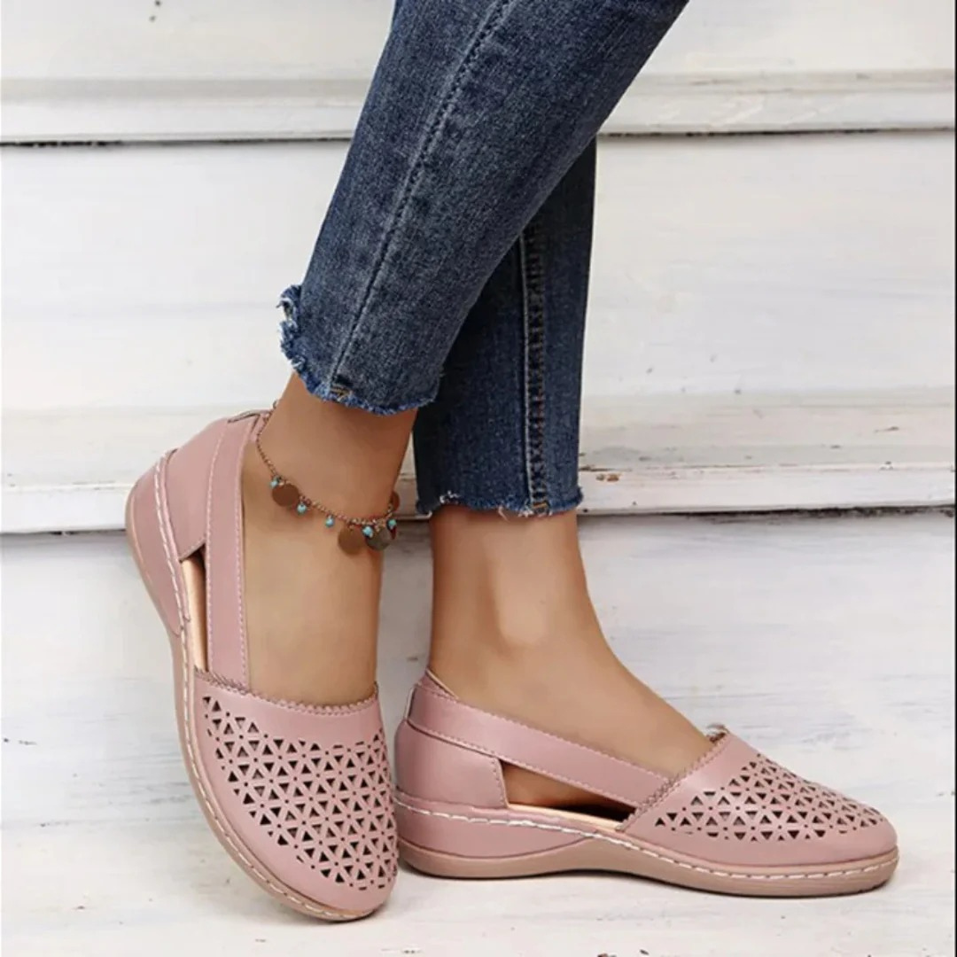 Sophie | Perforated Breathable Slip-On Women's Flats
