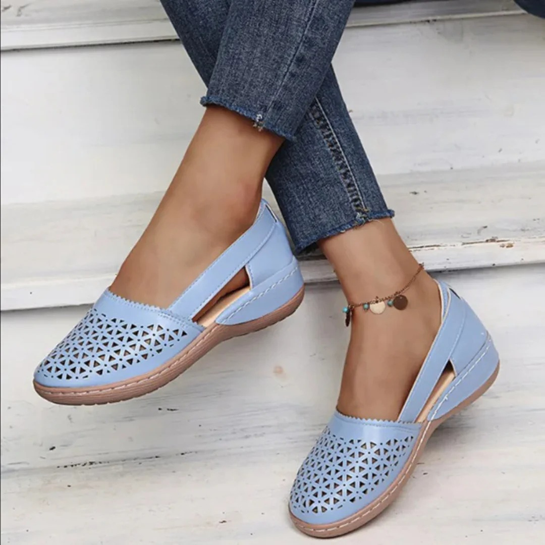 Sophie | Perforated Breathable Slip-On Women's Flats