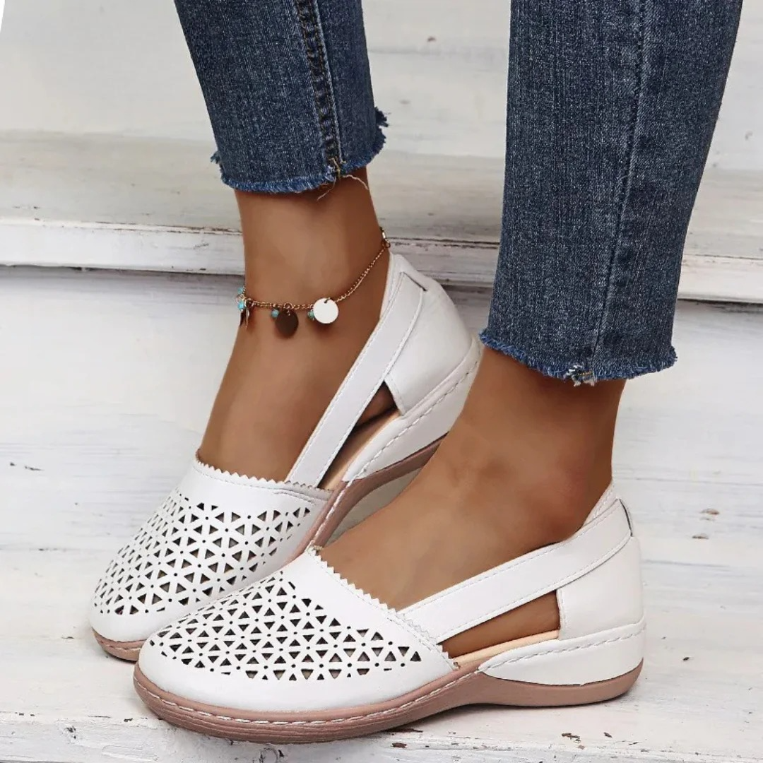 Sophie | Perforated Breathable Slip-On Women's Flats