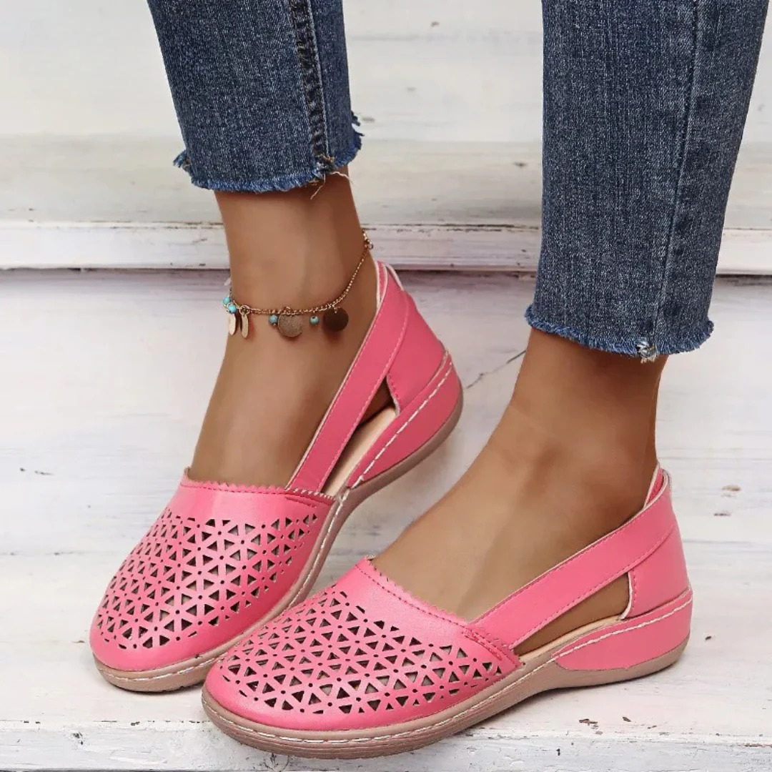 Sophie | Perforated Breathable Slip-On Women's Flats