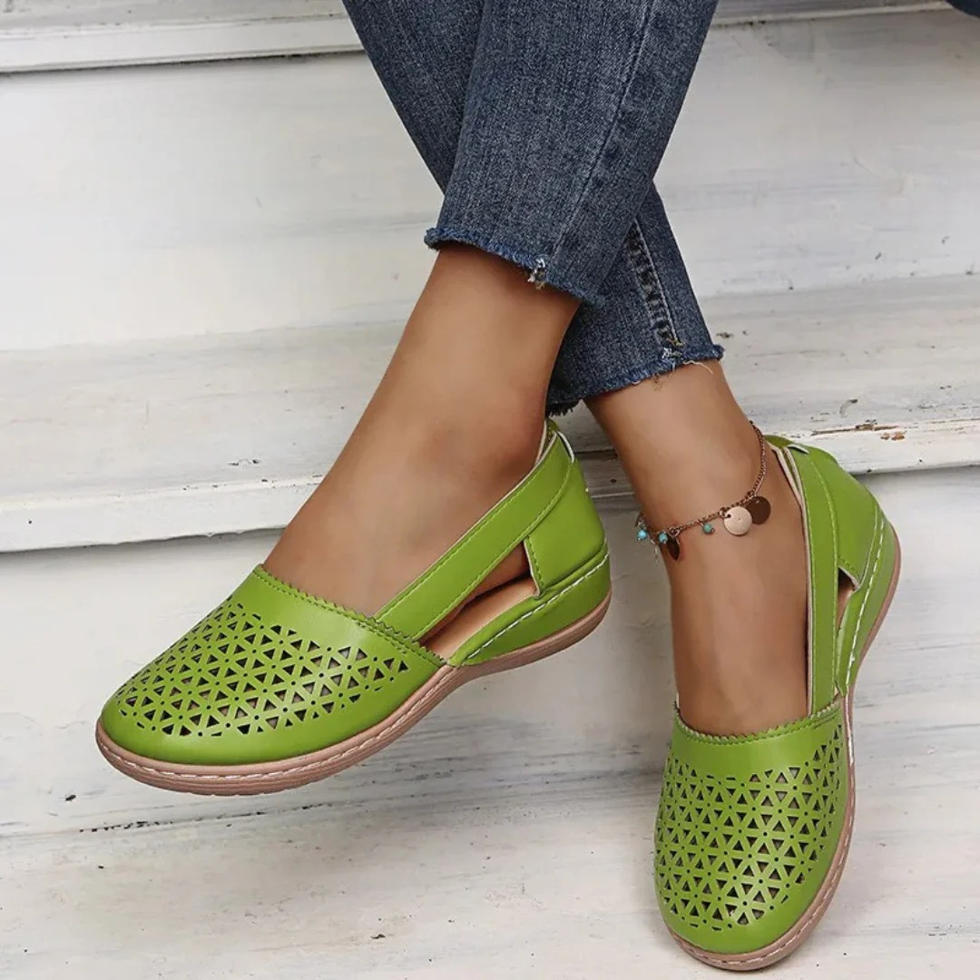Sophie | Perforated Breathable Slip-On Women's Flats