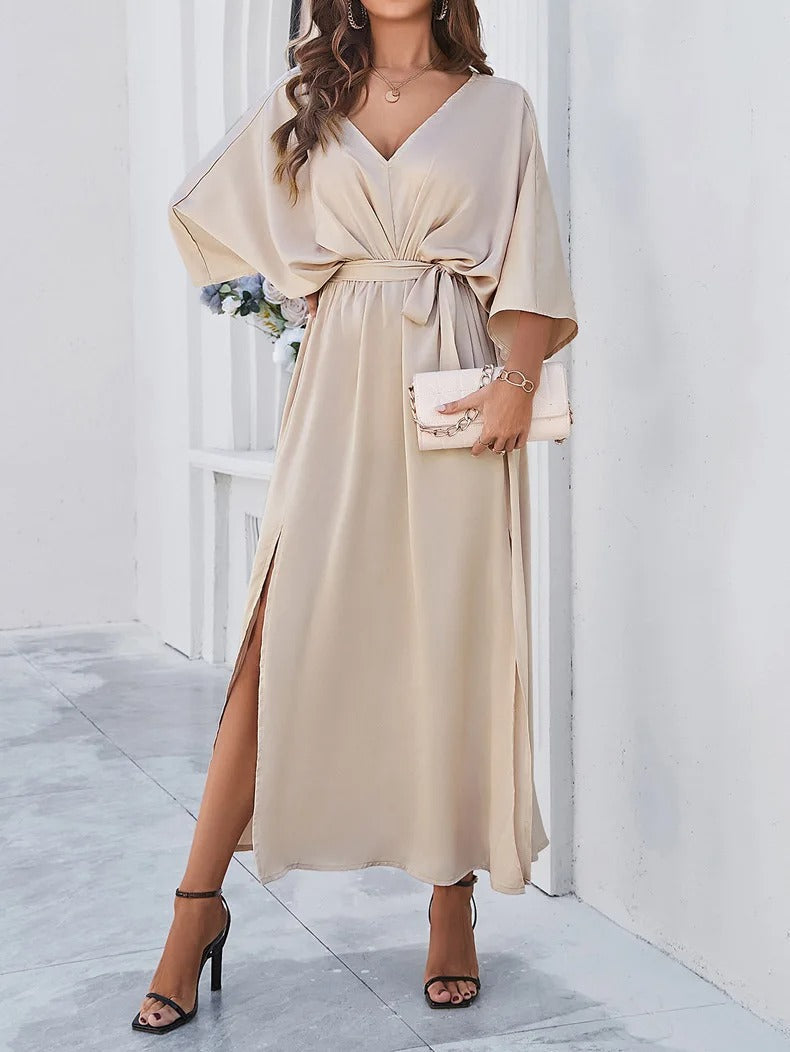 Cressida | Flowing V-Neck Maxi Women Party Dress