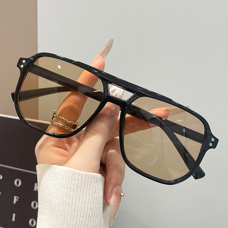 Sienna | Tortoiseshell Rectangular Gradient Sunglasses