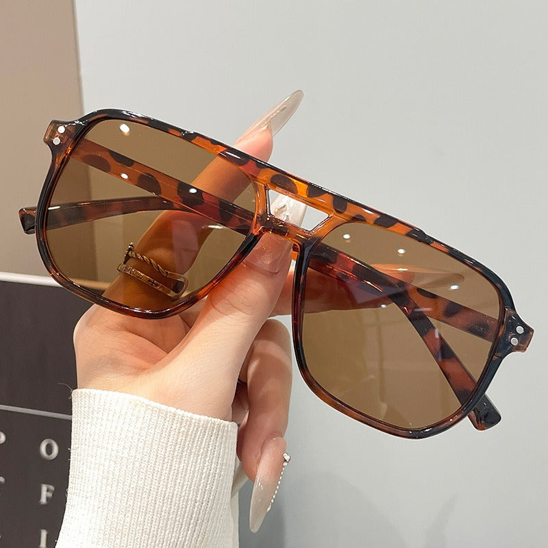 Sienna | Tortoiseshell Rectangular Gradient Sunglasses