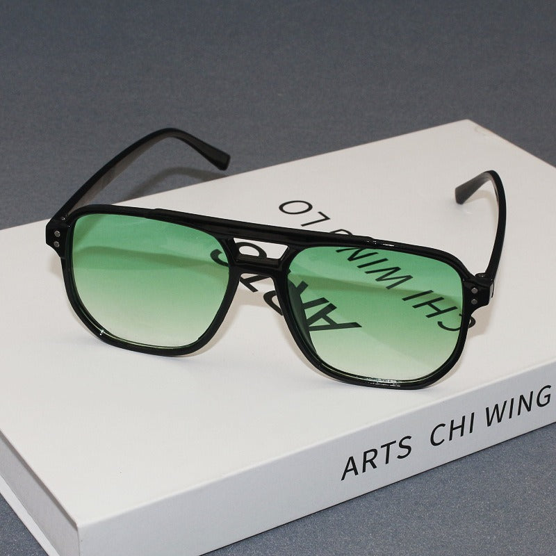 Sienna | Tortoiseshell Rectangular Gradient Sunglasses