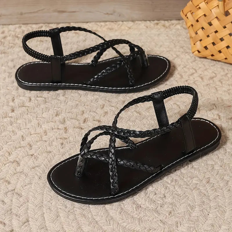 Hallie | Braided Strap Women Summer Sandals
