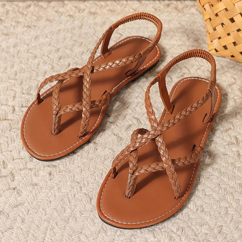 Hallie | Braided Strap Women Summer Sandals