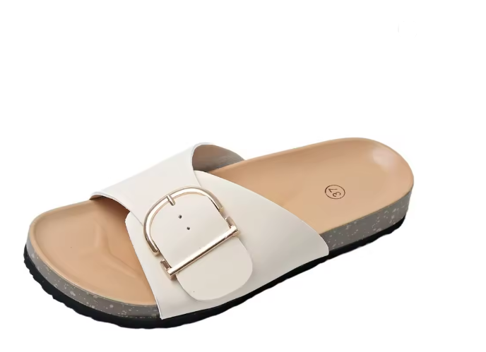 Maeve | Buckle-Detail Flat Women Summer Sandals