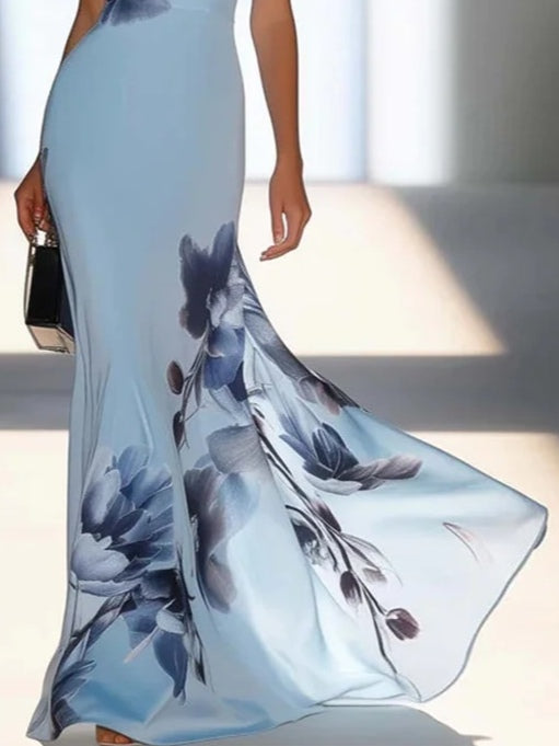 Chloe | Off-Shoulder Satin Maxi Women Party Dress