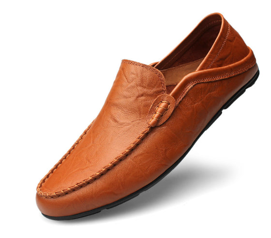 Gabriel | Perforated Leather Moc-Toe Men Loafers for Summer
