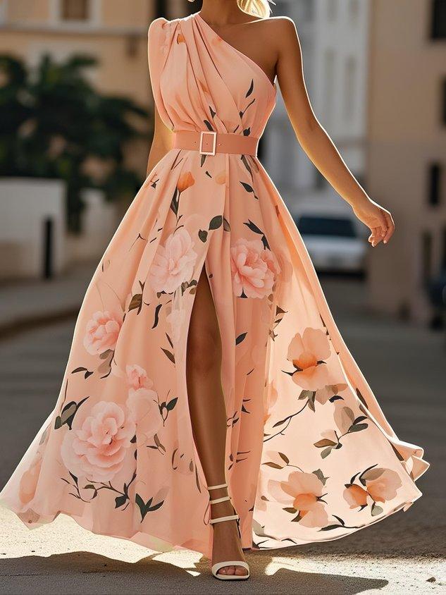Lorelei | One-Shoulder Ruched Chiffon Women Party Dress