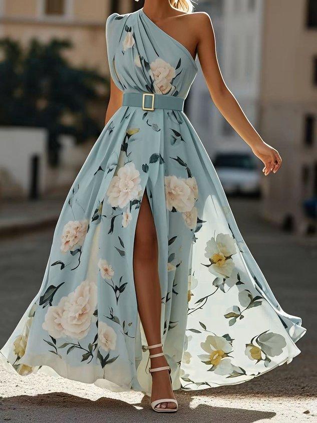 Lorelei | One-Shoulder Ruched Chiffon Women Party Dress