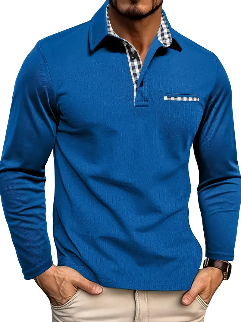 Jack | Long-Sleeve Cotton Men's Polo Shirt