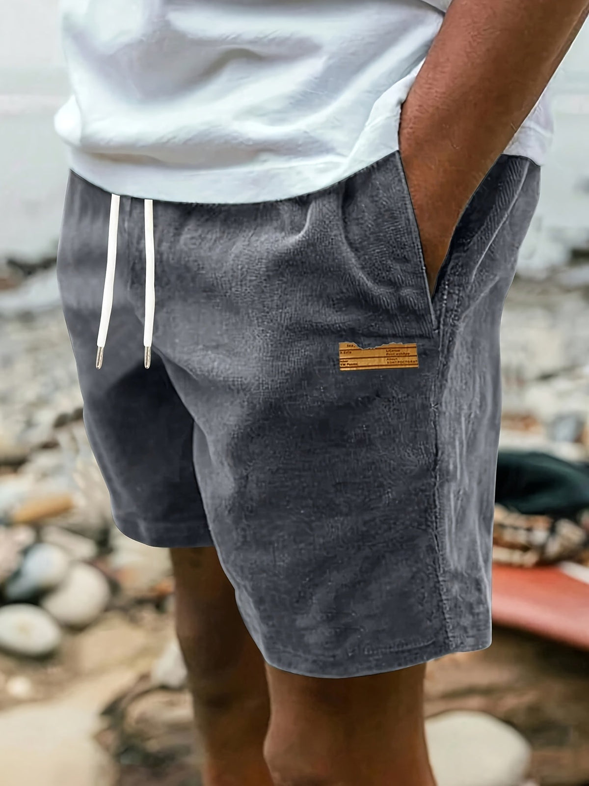Ashford | Classic-Cut Drawstring Men Shorts