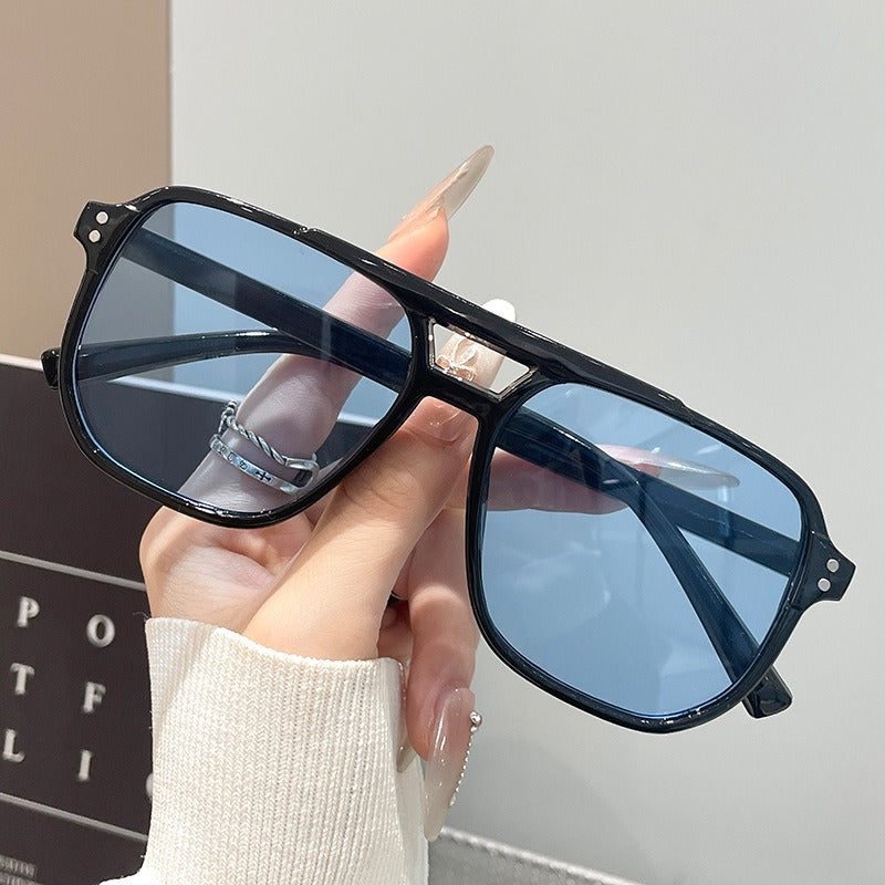 Sienna | Tortoiseshell Rectangular Gradient Sunglasses