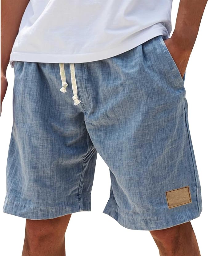 Lucas | Elastic-Waist Lightweight Men Shorts for Summer