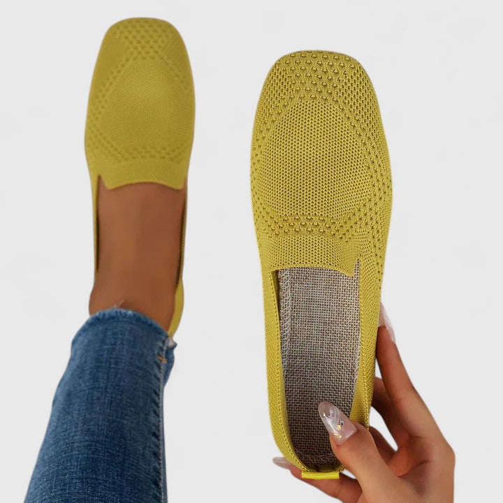 Olive | Cushioned Lace-Up Mesh Women Orthopedic Sneaker