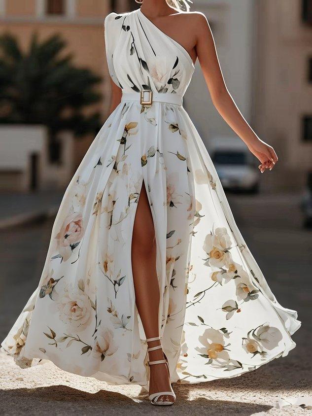 Lorelei | One-Shoulder Ruched Chiffon Women Party Dress