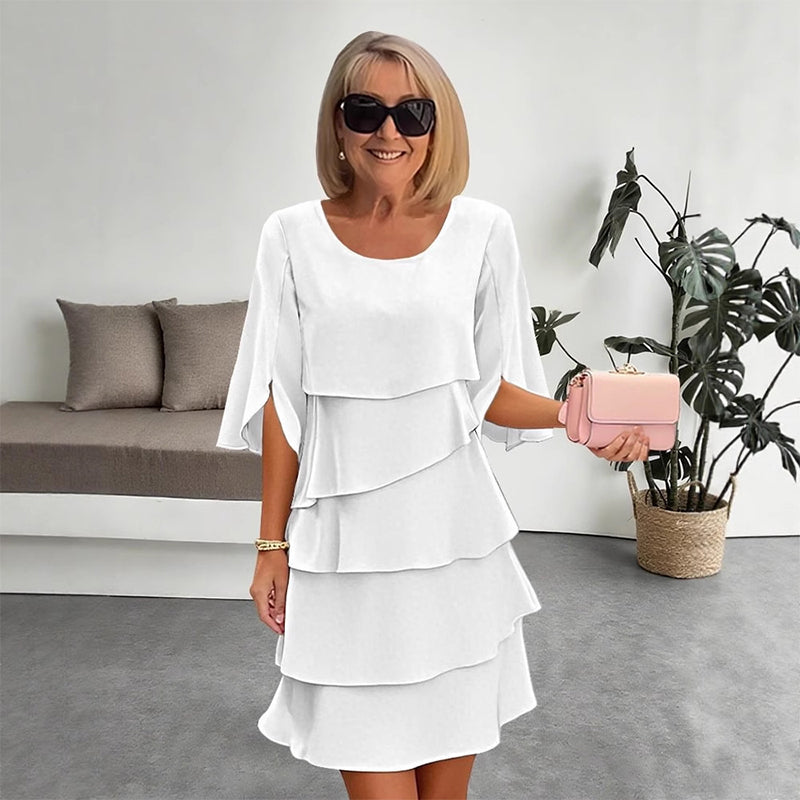 Joanna | Layered Puff-Sleeve Dress