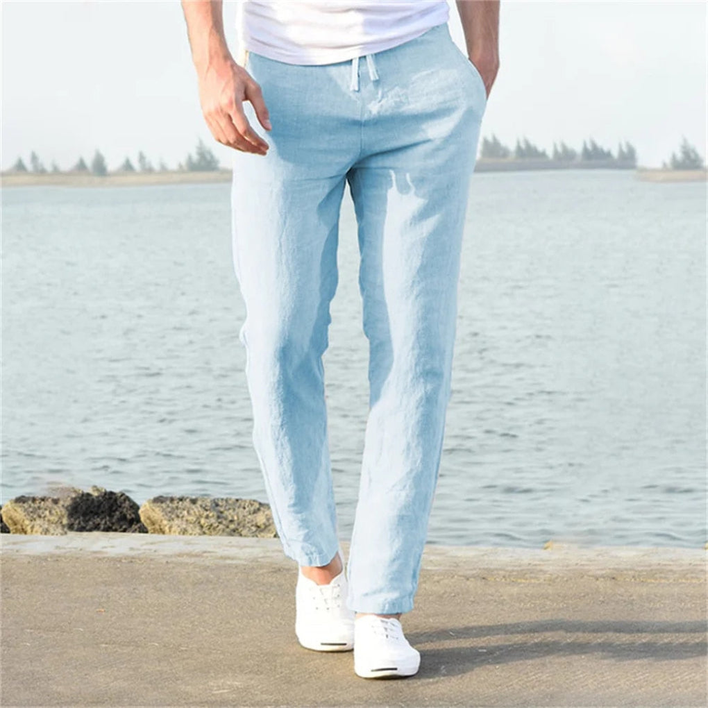 Julian | Linen Relaxed-Fit Men Trousers for Summer