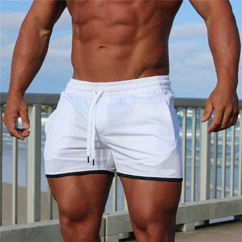 Caelum | Contrast-Trim Quick-Dry Men's Swim Shorts for Summer