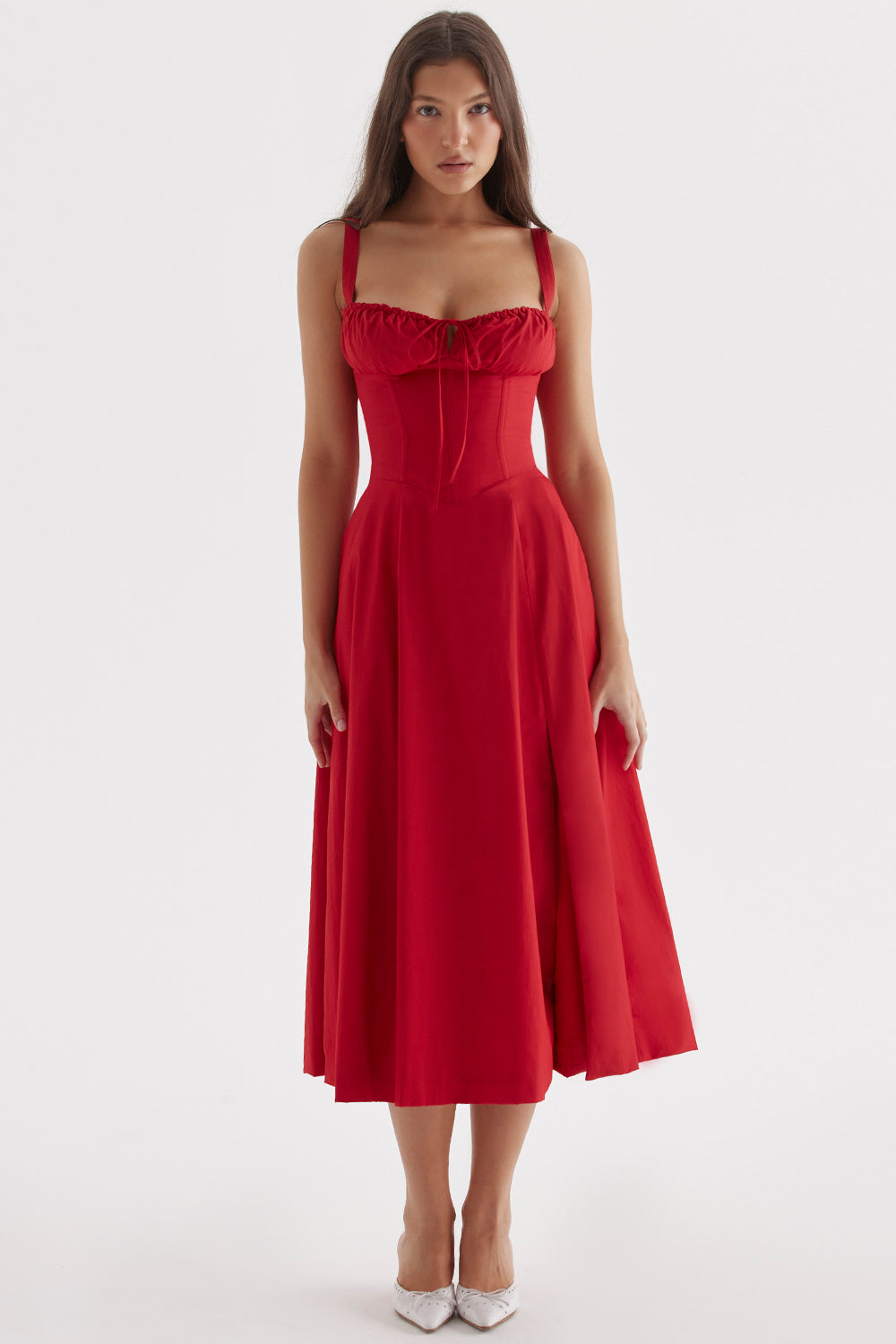 Emilia | Floral Sweetheart Bustier Dress for Summer