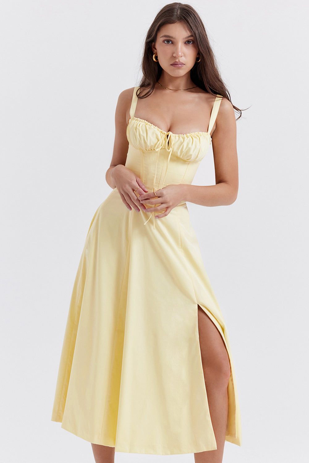 Emilia | Floral Sweetheart Bustier Dress for Summer